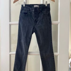 Madewell black skinny jeans